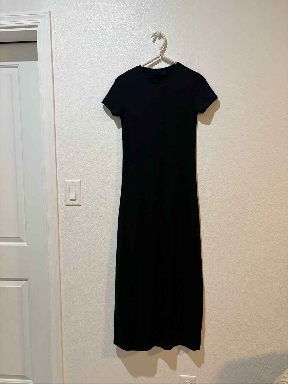 Hatch 1 Maternity Black Short-Sleeve Maxi Dress